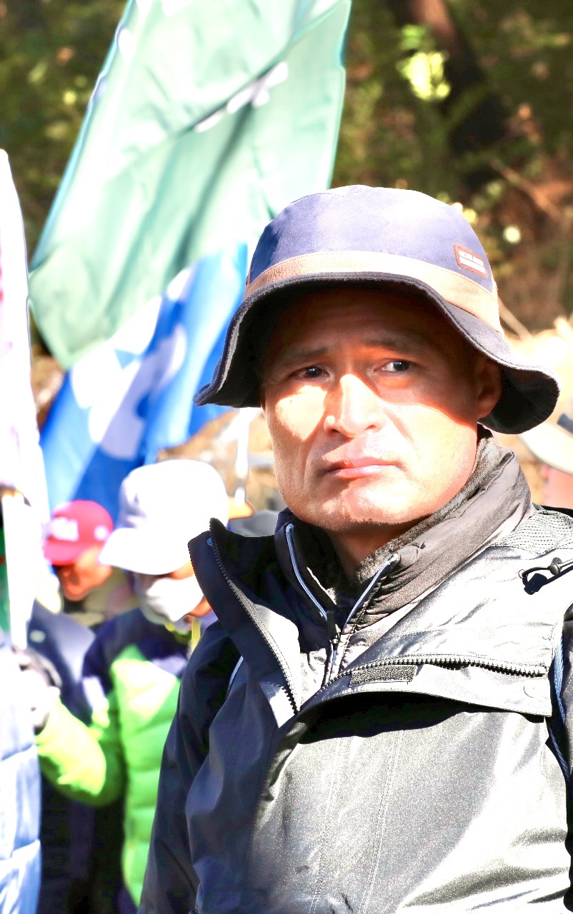우리공화당은 18일 오전 11시, 양산 문재인 전 대통령 사저 인근에서 ‘문재인 구속’을 촉구하는 태극기 집회를 개최했다.(사진제공=이용훈 시민기자)