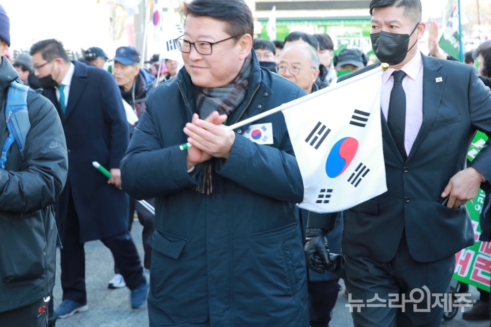 우리공화당 주최 제255차 대구 태극기 집회(사진=이용훈 시민기자)